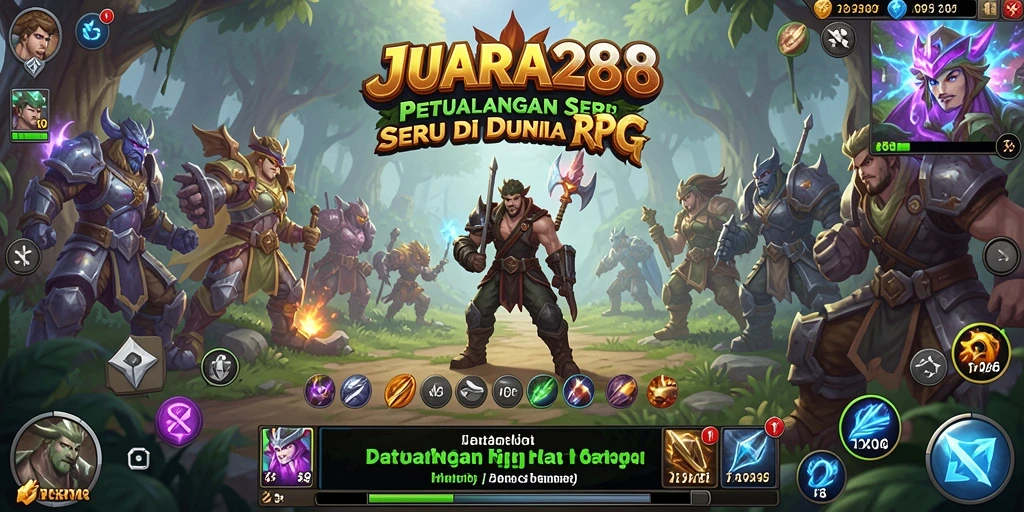 Tampilan gameplay JUARA288 yang mengasyikkan dan penuh aksi RPG.