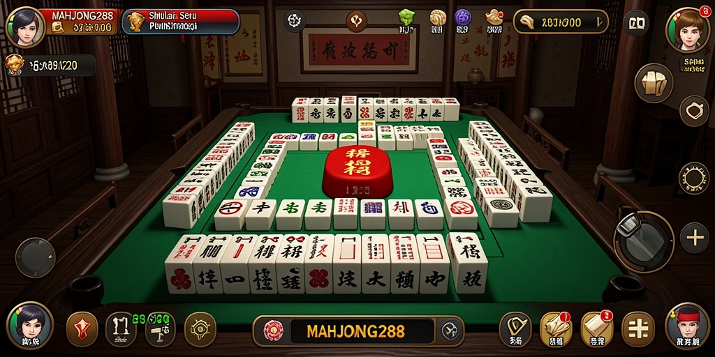 Tampilan gameplay MAHJONG288 yang menarik dan interaktif.