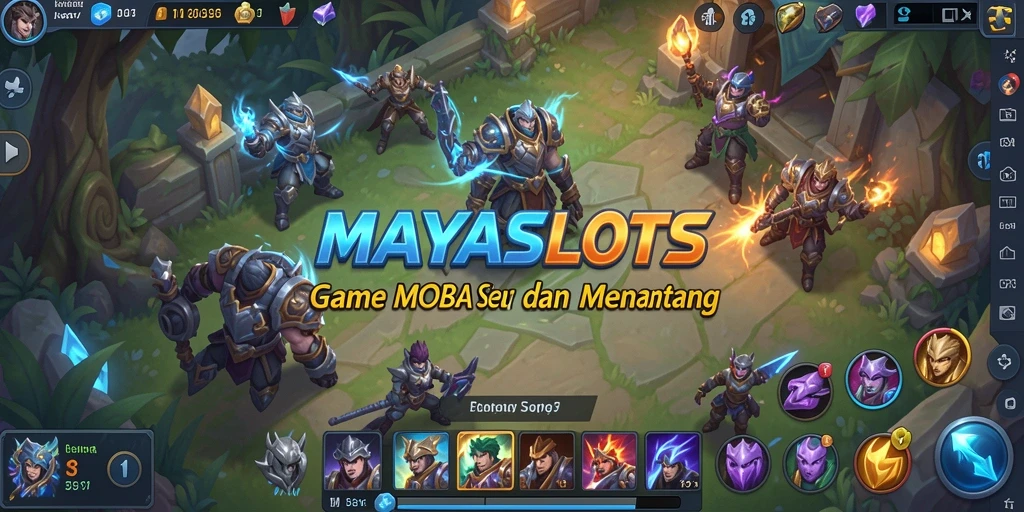 Screenshot gameplay MOBA yang menunjukkan aksi intens di arena.