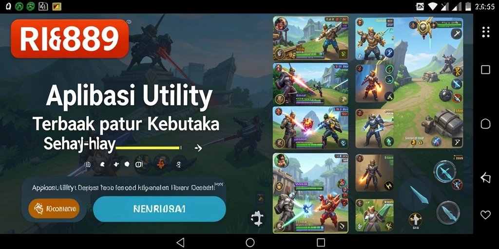 Tampilan antarmuka RI889 yang ramah pengguna dan fungsional.
